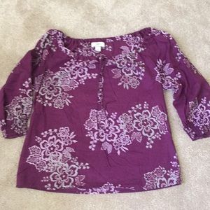 Light weight cotton pheasant blouse, lightly worn